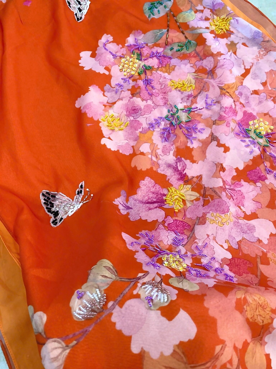 Áo Dài Tử Vy - Đính Cườm